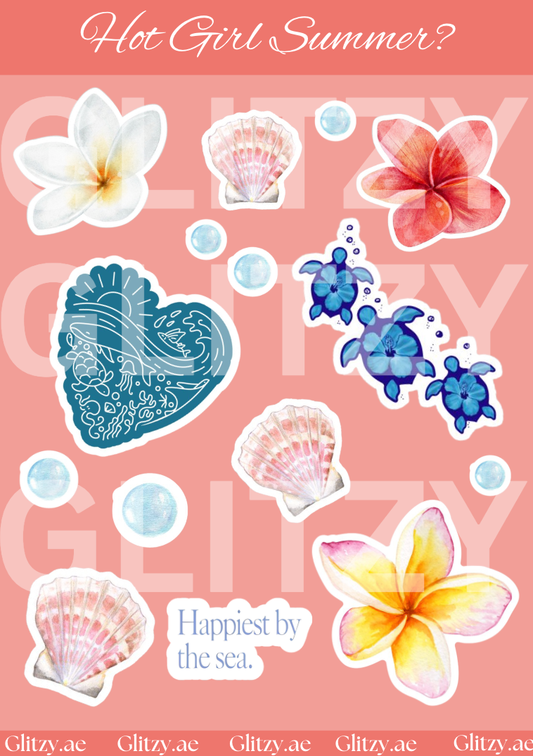 Hot Girl Summer sticker sheet