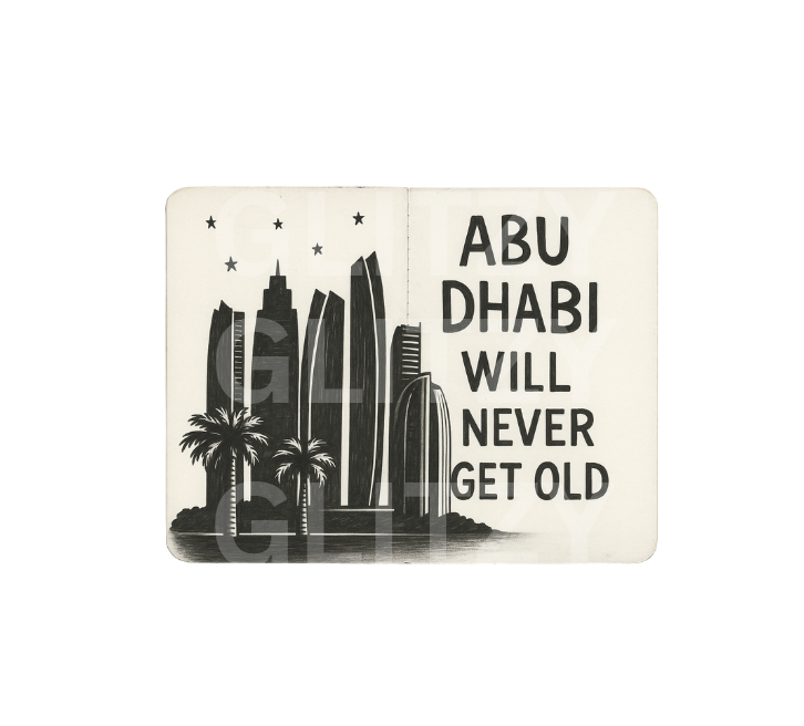 Abu Dhabi will never get old sticker