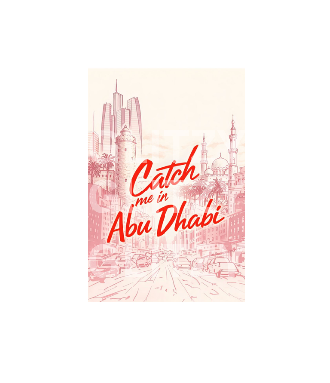 Catch me in Abu Dhabi sticker