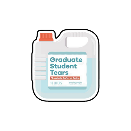 graduate tears sticker