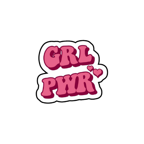 Girl power sticker