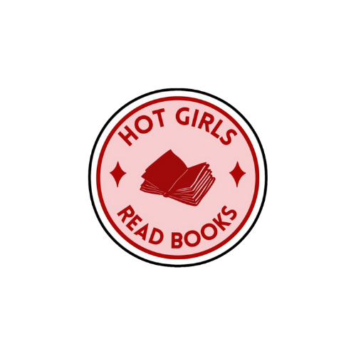 hot girls read books sticker