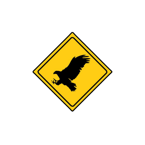 falcon crossing sticker