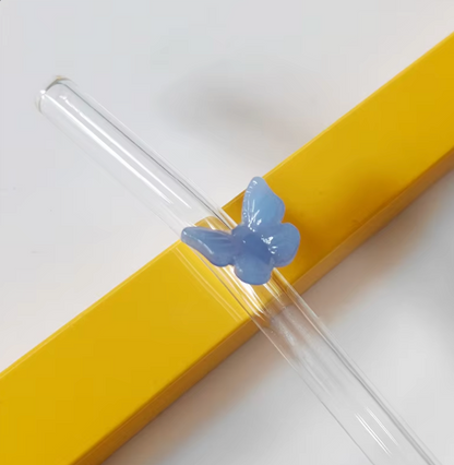 Butterfly Glass Straw