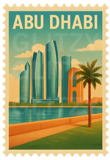 Abu Dhabi Stamp sticker
