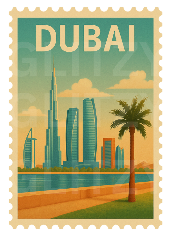 Dubai Stamp sticker