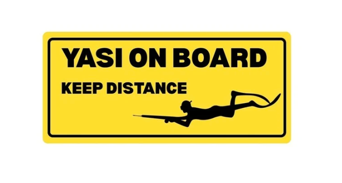 Yasi on Board sticker
